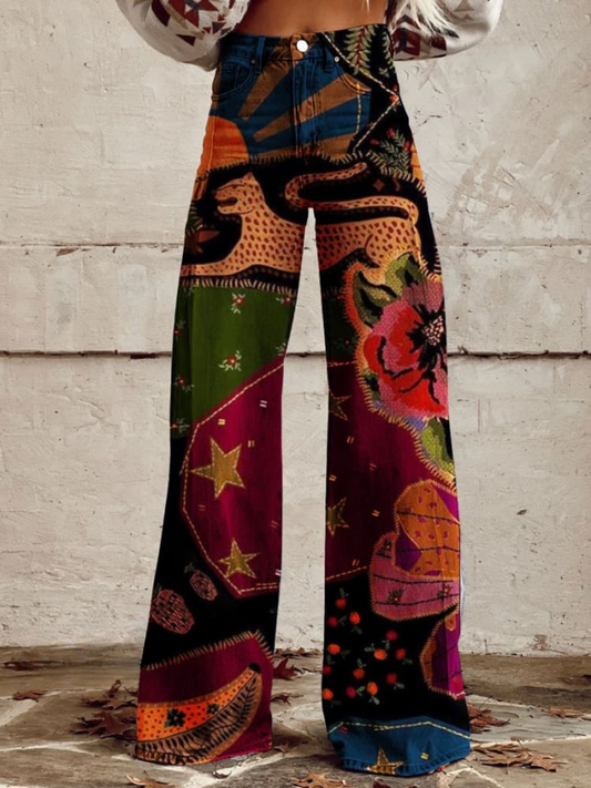 Tahlia | Midnight Garden Boho Broek